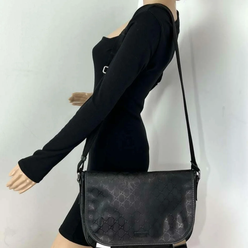 Gucci Imprime Monogram Flap Messenger Bag
